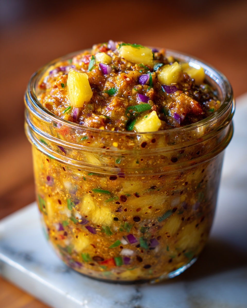 Spicy Pineapple Jalapeño Chutney Recipe - Recipe Image