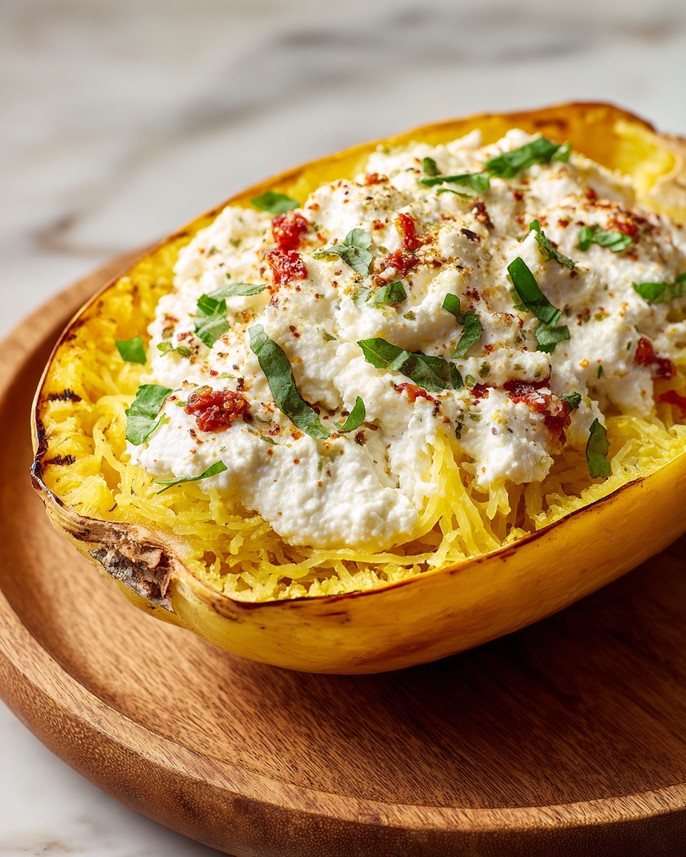 Baked Boursin Spaghetti Squash Recipe - Recipe Image