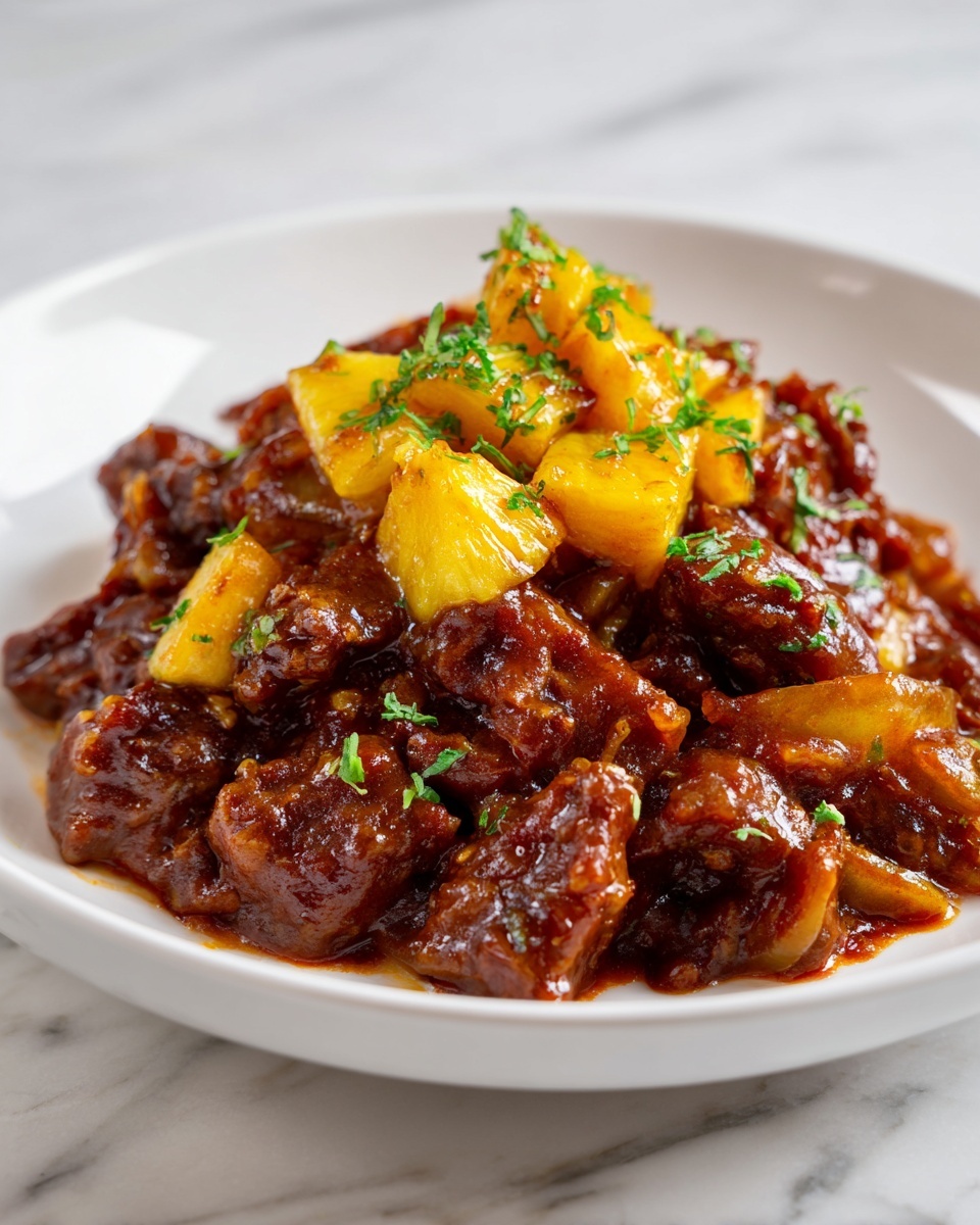 Crockpot Pineapple BBQ Chicken Recipe - Recipe Image