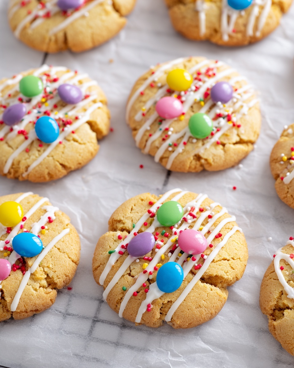 Pastel Candy-Centered Butter Cookies Recipe - Recipe Image