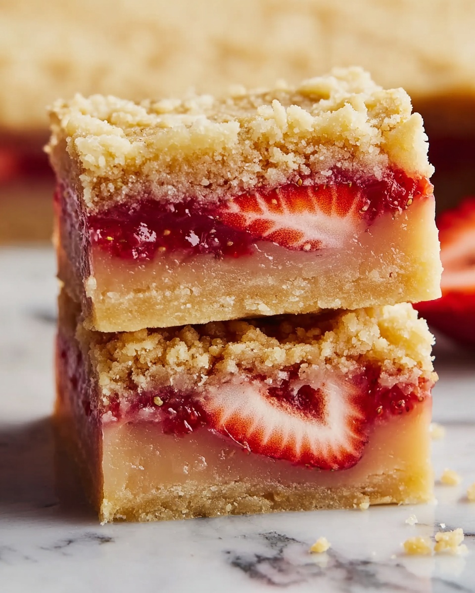 Strawberry Lemon Blondies Recipe - Recipe Image