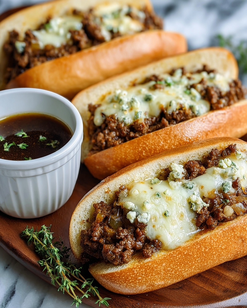 Ground Beef French Dip Sandwich Recipe - Recipe Image