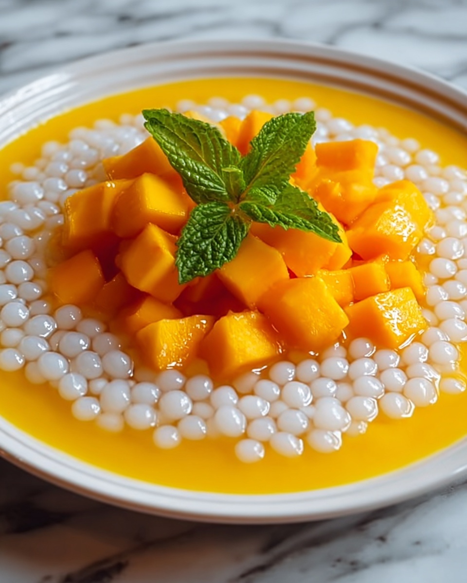 Mango with Tapioca Pearls Recipe - Recipe Image