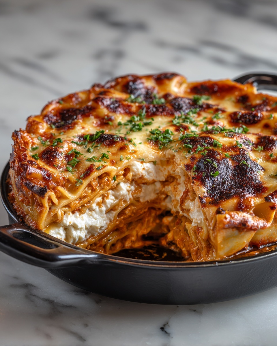 Chicken Parmesan Lasagna Skillet Recipe - Recipe Image