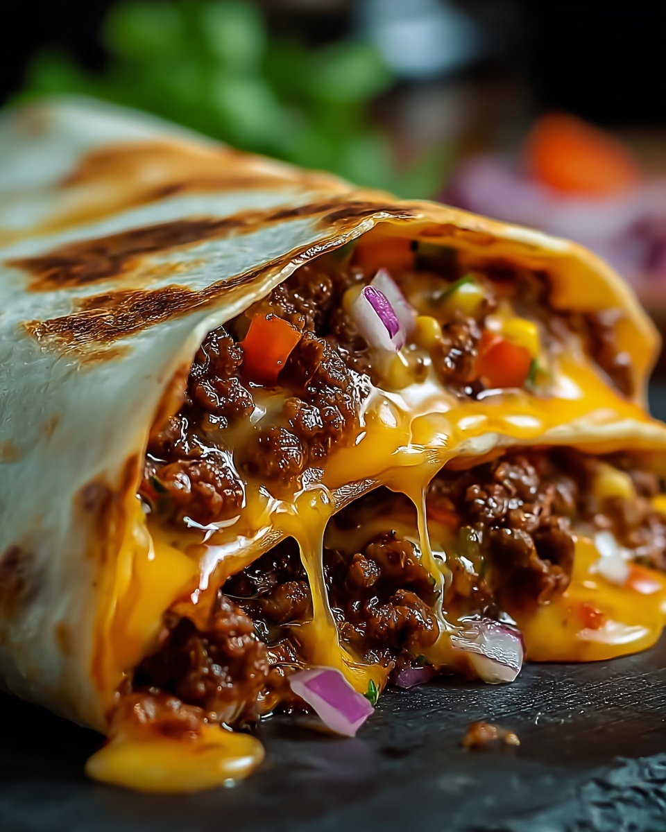Nachos Cheese Beef Wrap Recipe - Recipe Image
