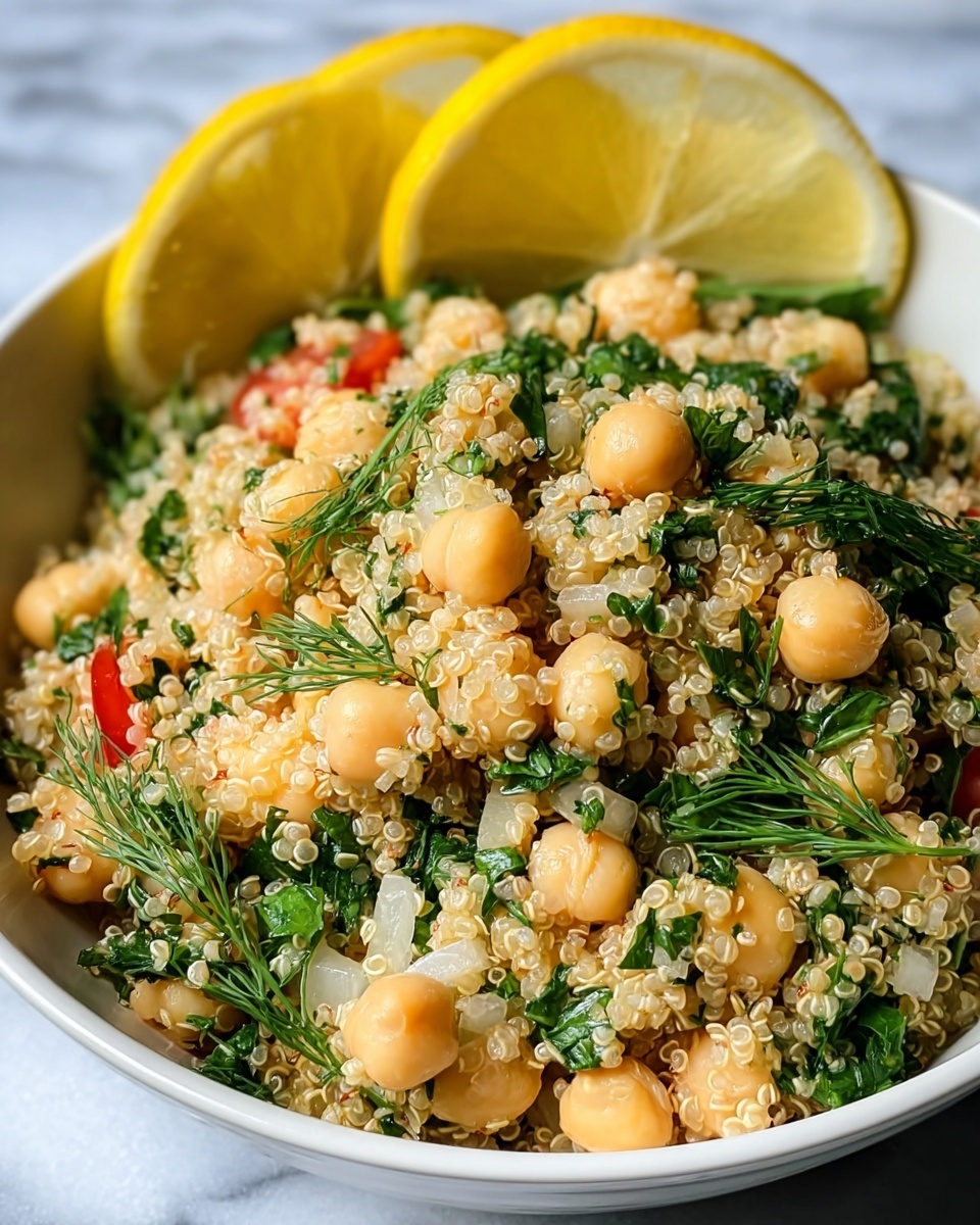 Lemon Herb Quinoa with Chickpeas Recipe - Recipe Image
