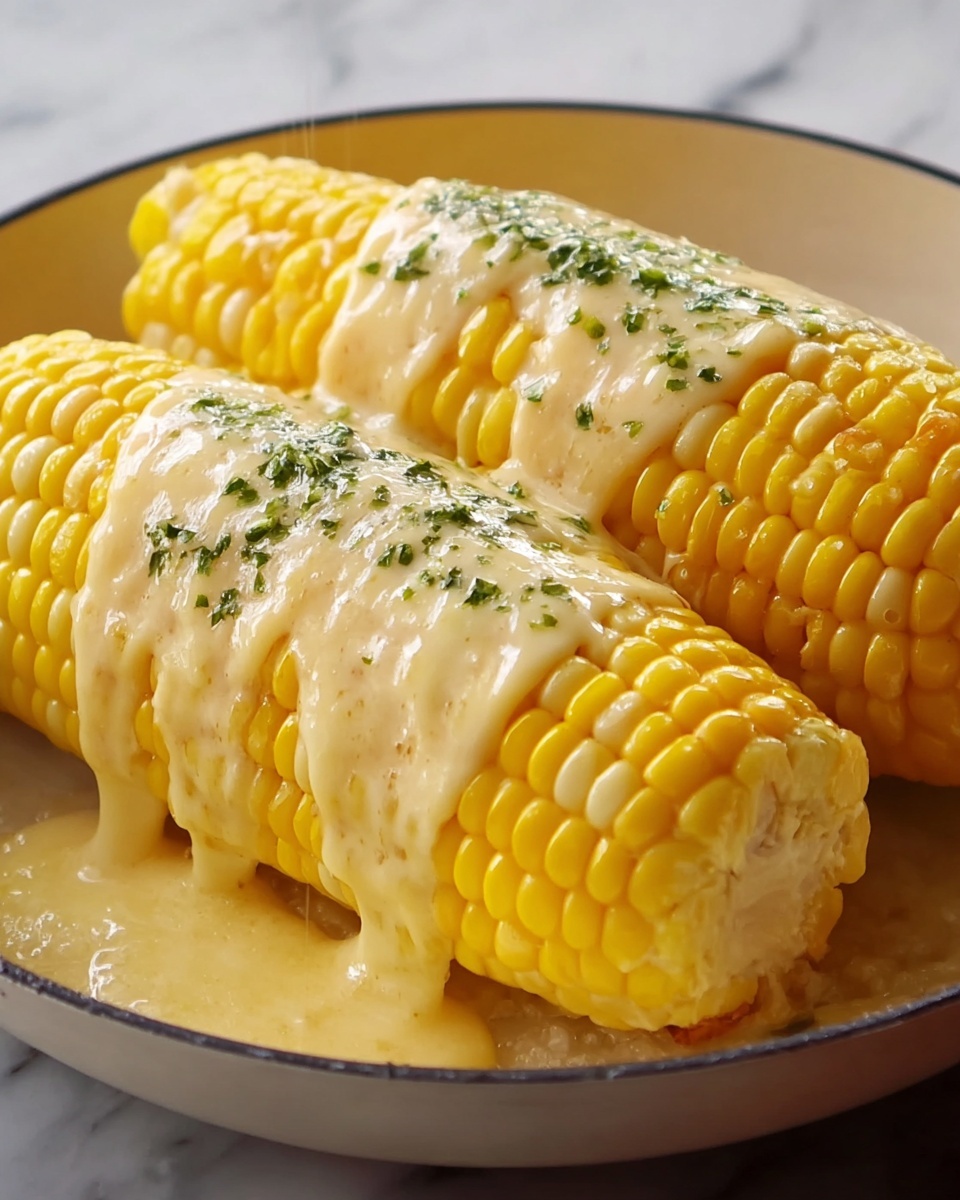 Cheesy Garlic Butter Corn on the Cob Recipe - Recipe Image