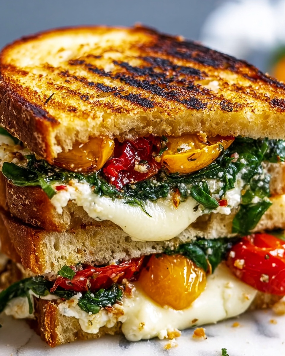 Mediterranean Grilled Cheese Sandwich Recipe - Recipe Image