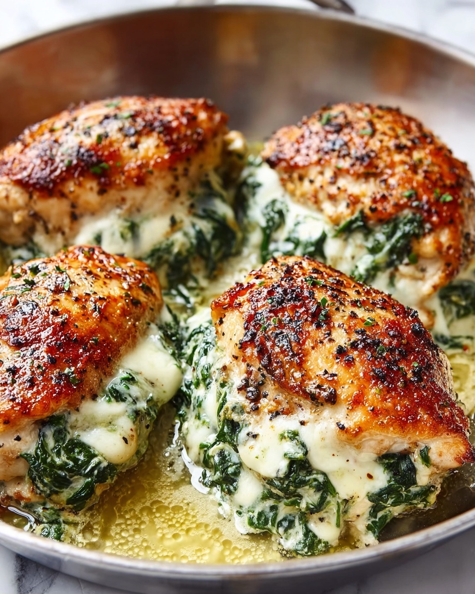 Spinach Artichoke Stuffed Chicken Breast Recipe - Recipe Image