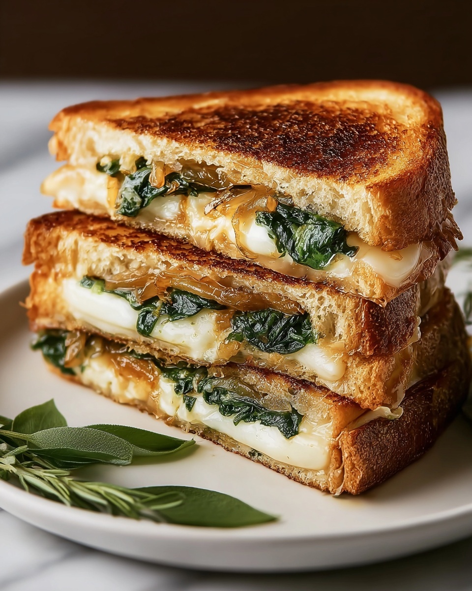 Caramelized Onion Pear Grilled Cheese Sandwich Recipe - Recipe Image