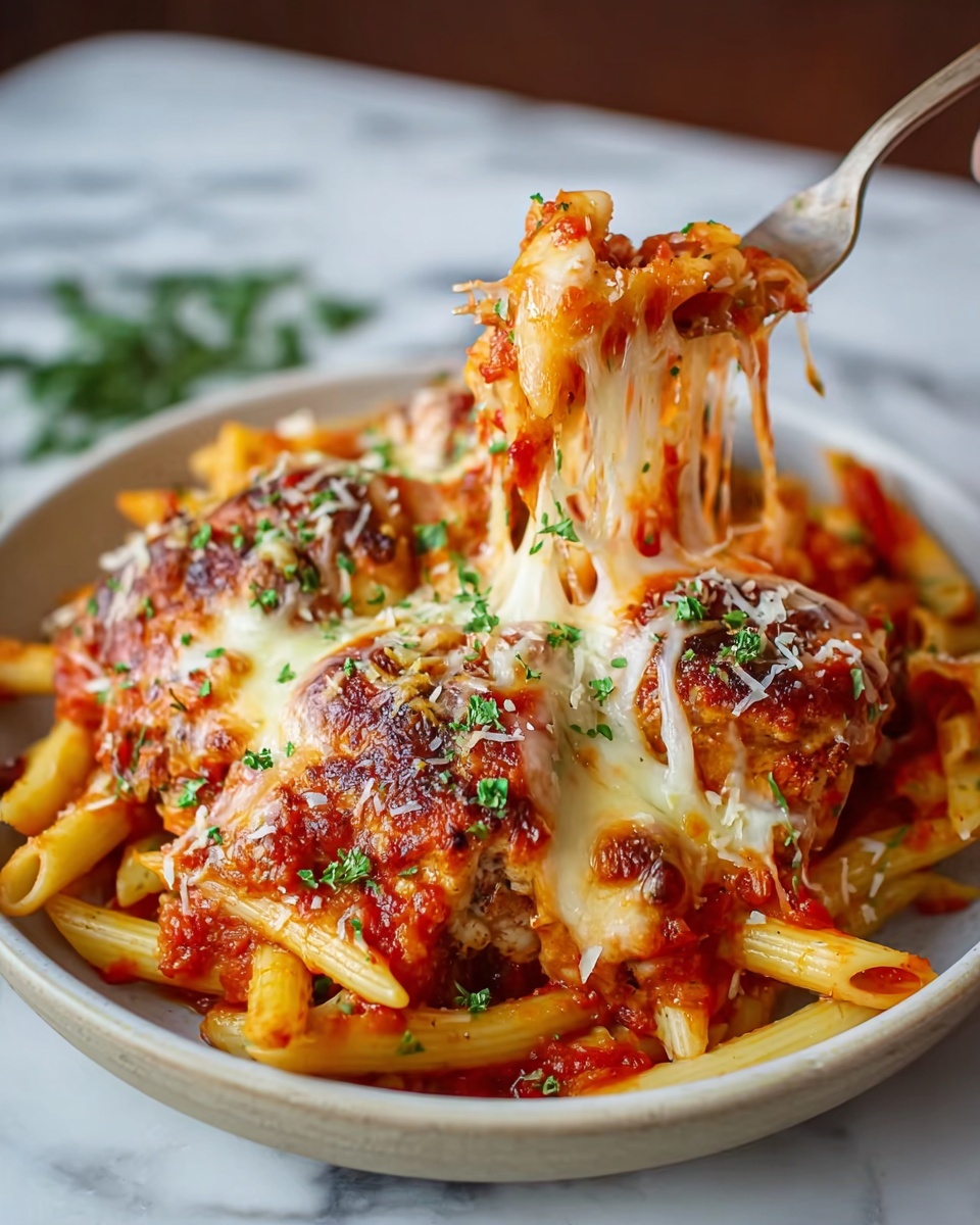 Slow Cooker Chicken Parmesan Pasta Recipe - Recipe Image