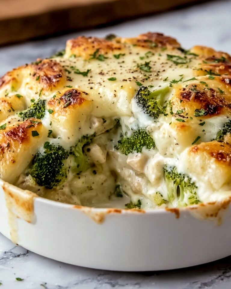 Chicken and Broccoli Baked Alfredo Recipe