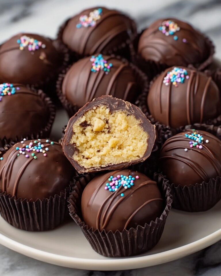 Chocolate Dipped Cookie Dough Truffles Recipe