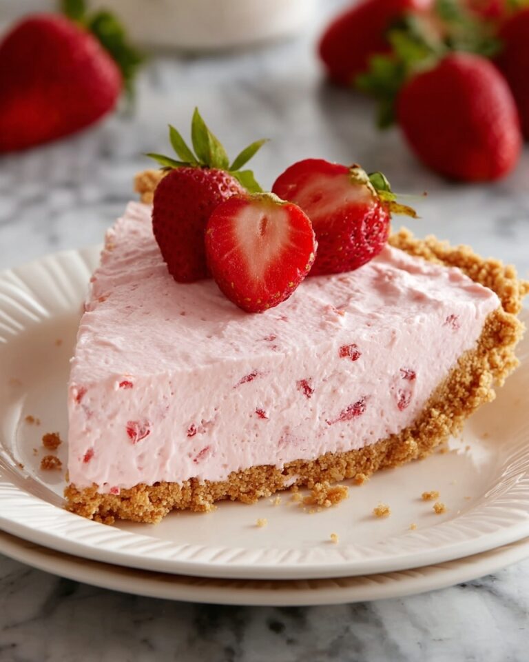 Frozen Strawberry Cream Pie Recipe