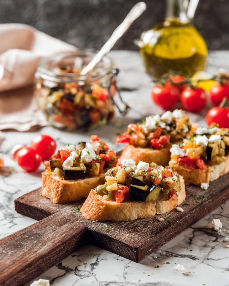 Eggplant and Tomato Bruschetta Recipe