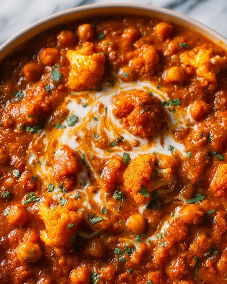 Creamy Tomato Chickpea and Cauliflower Masala Recipe