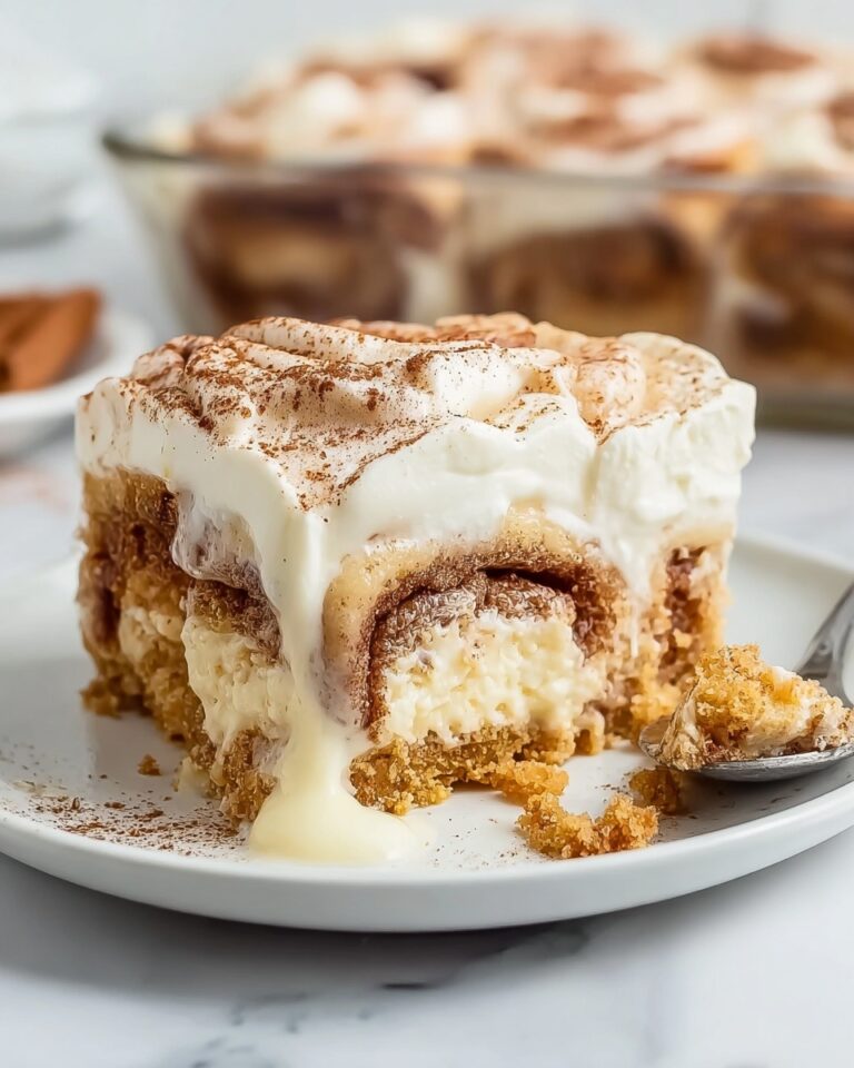Cinnamon Roll Poke Cake Recipe