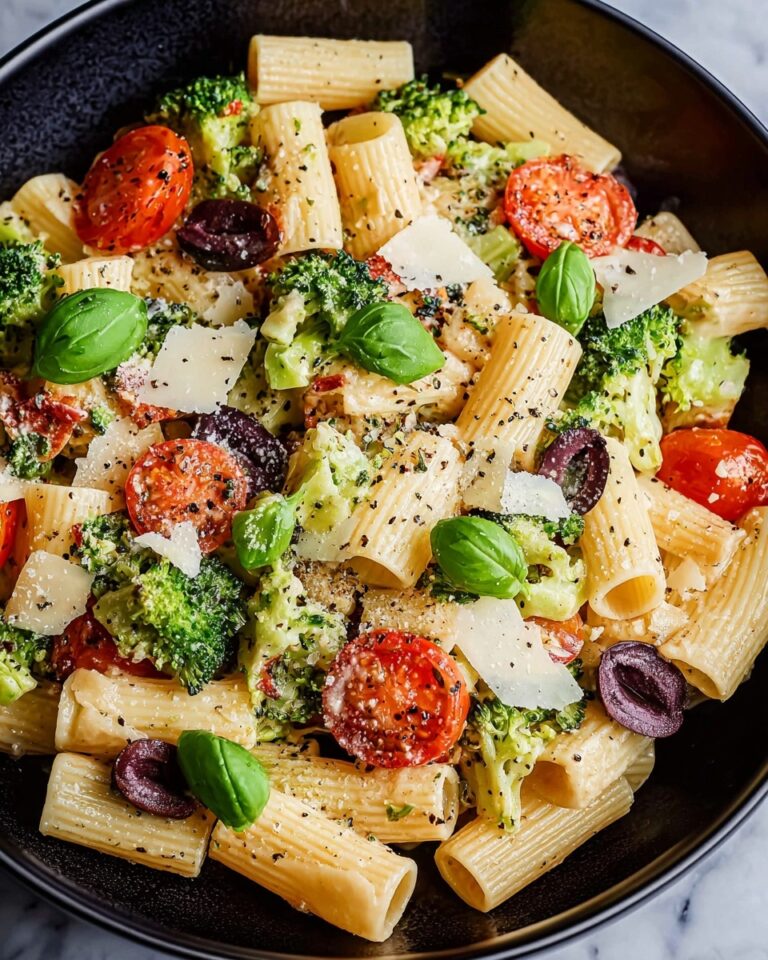 Antipasto Pasta Salad with Parmesan Herb Vinaigrette Recipe
