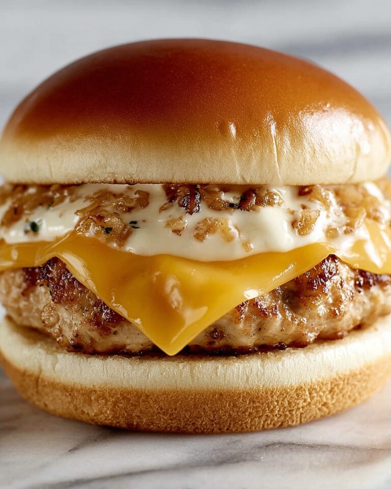Smash Chicken Burger with Cheddar, Bacon, and Spicy Mayo Recipe