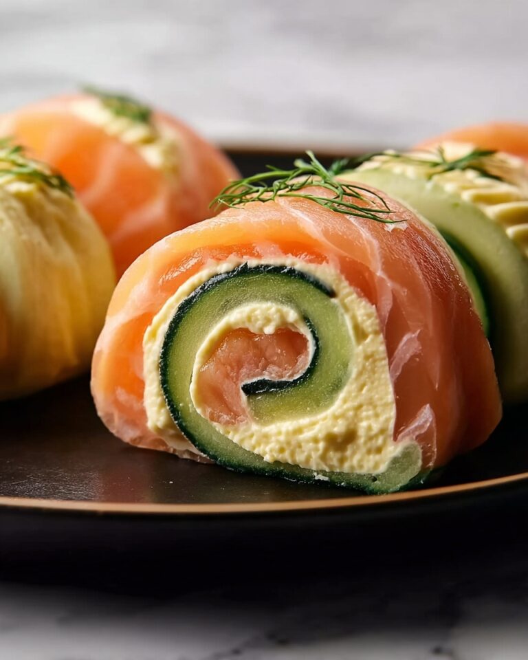 Smoked Salmon Roll-Ups with Cucumber and Hummus Recipe