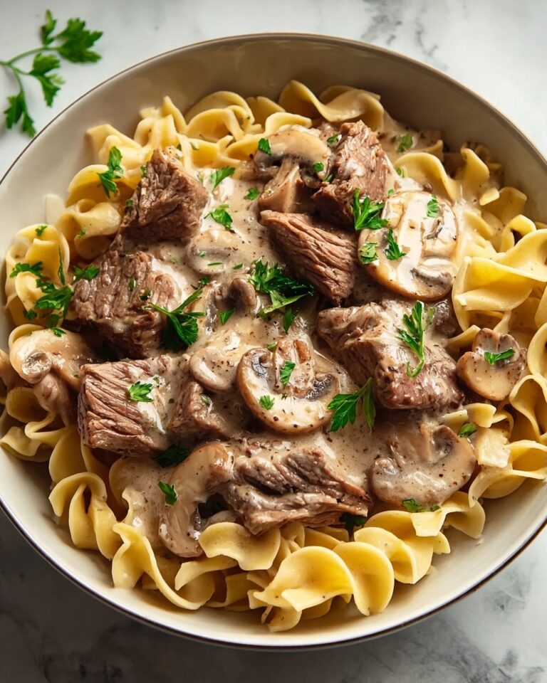 Beef Stroganoff with Egg Noodles Recipe