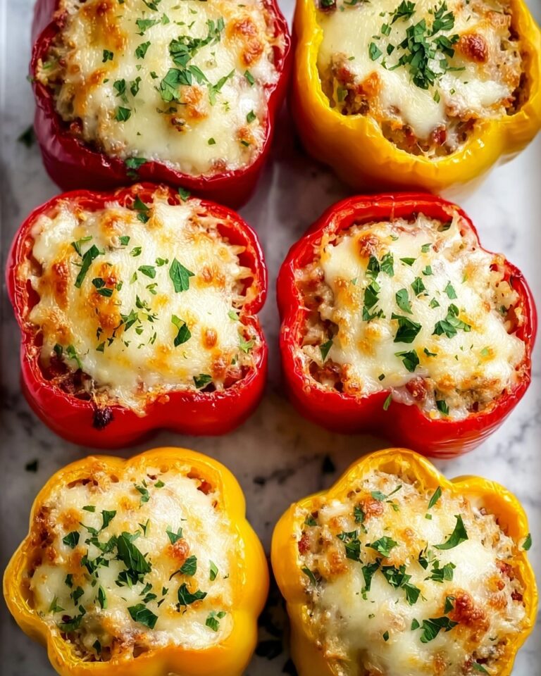 Cheesy Chicken Stuffed Bell Peppers Recipe