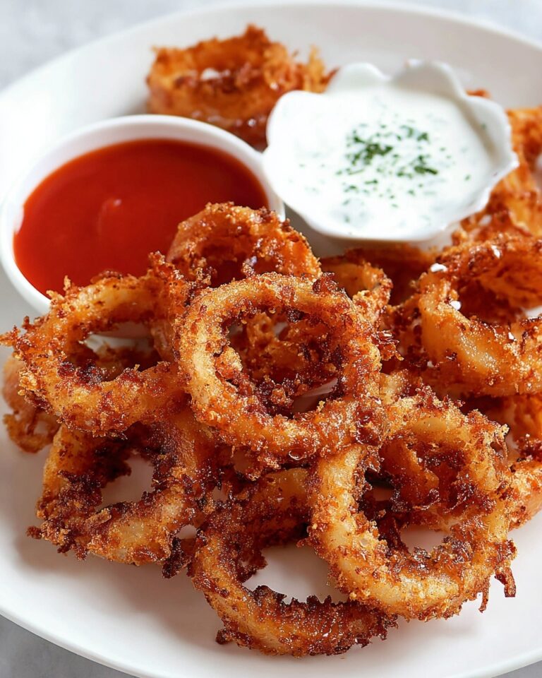Crispy Fried Calamari with Lemon Wedges and Dipping Sauces Recipe
