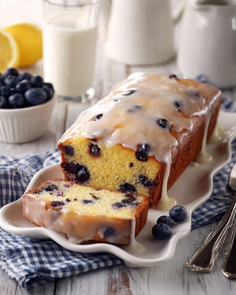 Blueberry Lemon Glazed Bread Recipe