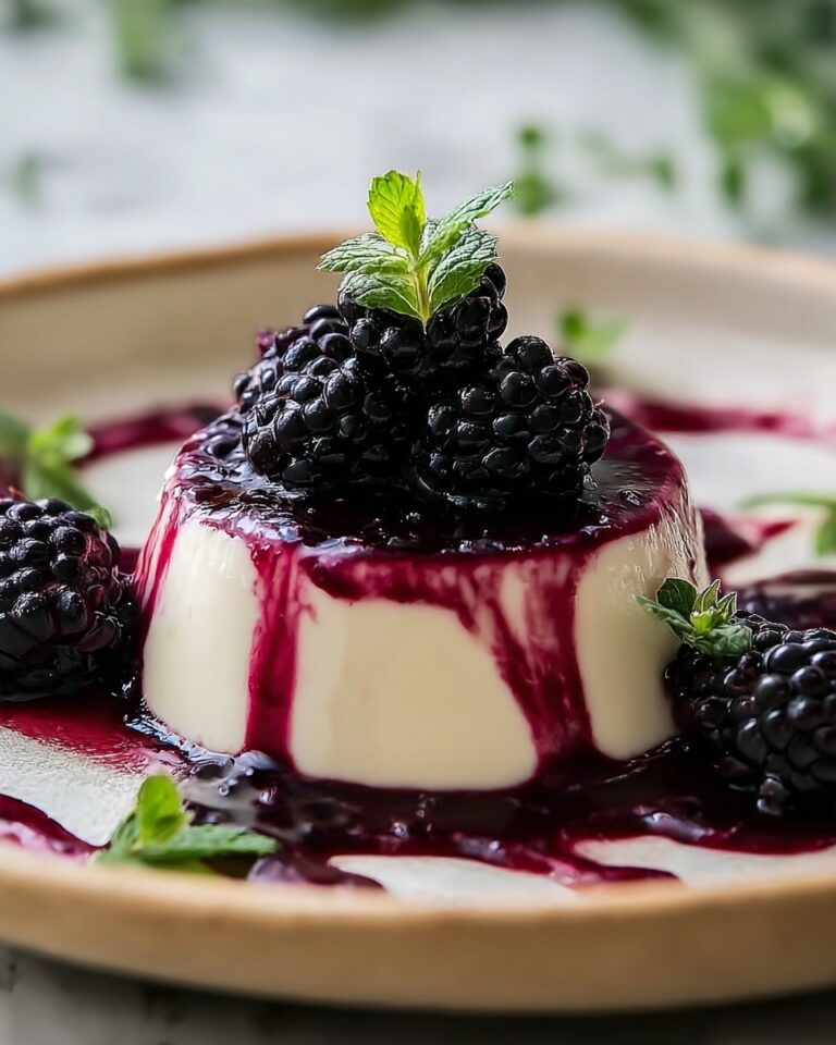 Blackberry and Goat’s Cheese Panna Cotta Recipe