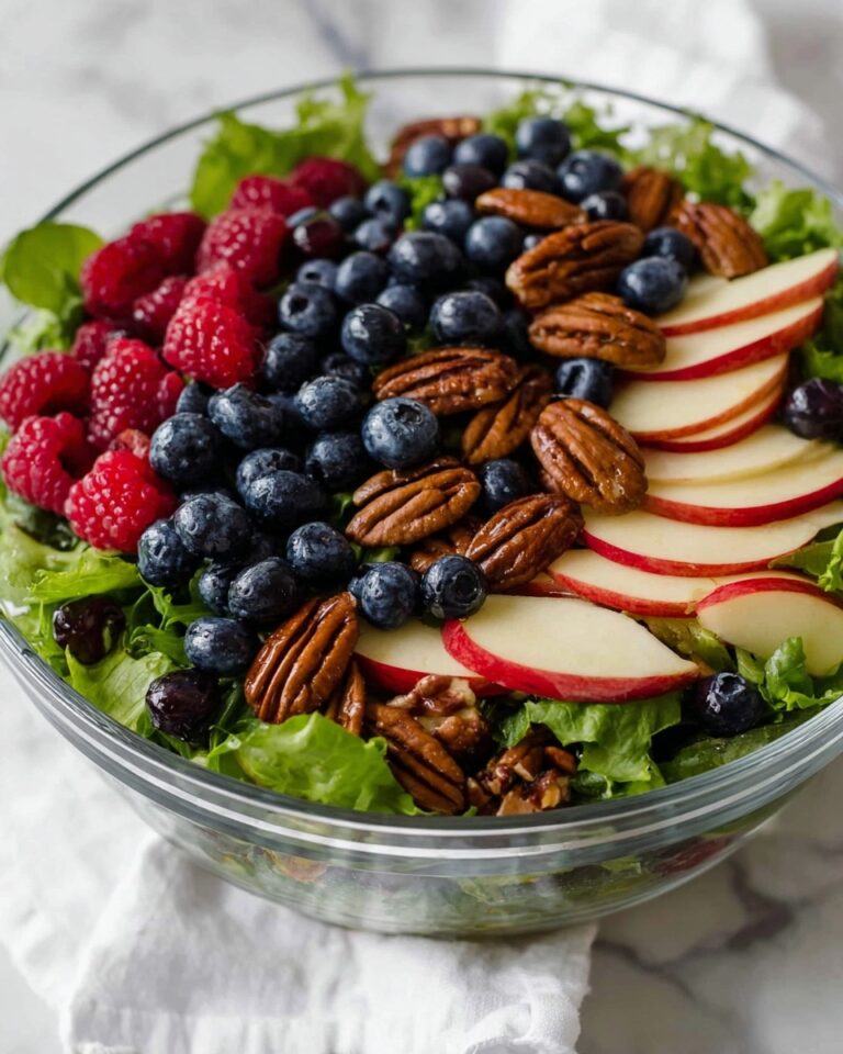 Mixed Green Salad with Berry and Poppy Seed Dressing Recipe