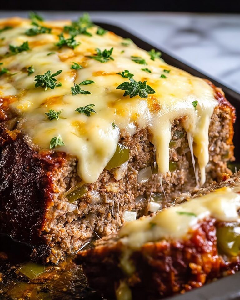 Philly Cheesesteak Meatloaf Recipe