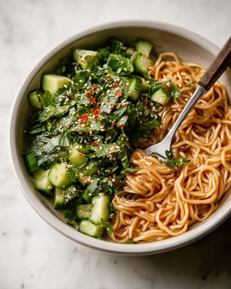 Spicy Peanut Noodles with Cucumber Recipe