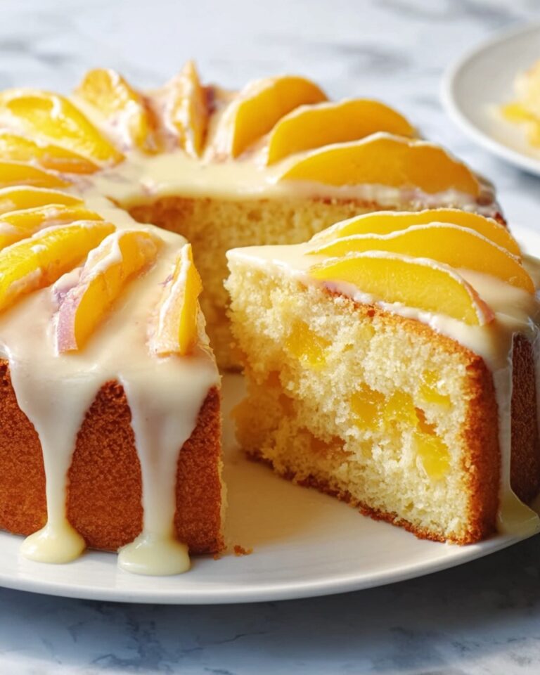 Peach Buttermilk Pound Cake Recipe