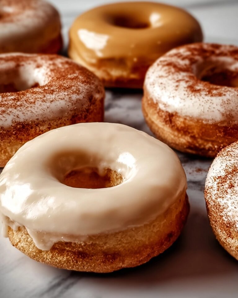 Baked Apple Cider Doughnuts with Cinnamon Maple Glaze Recipe