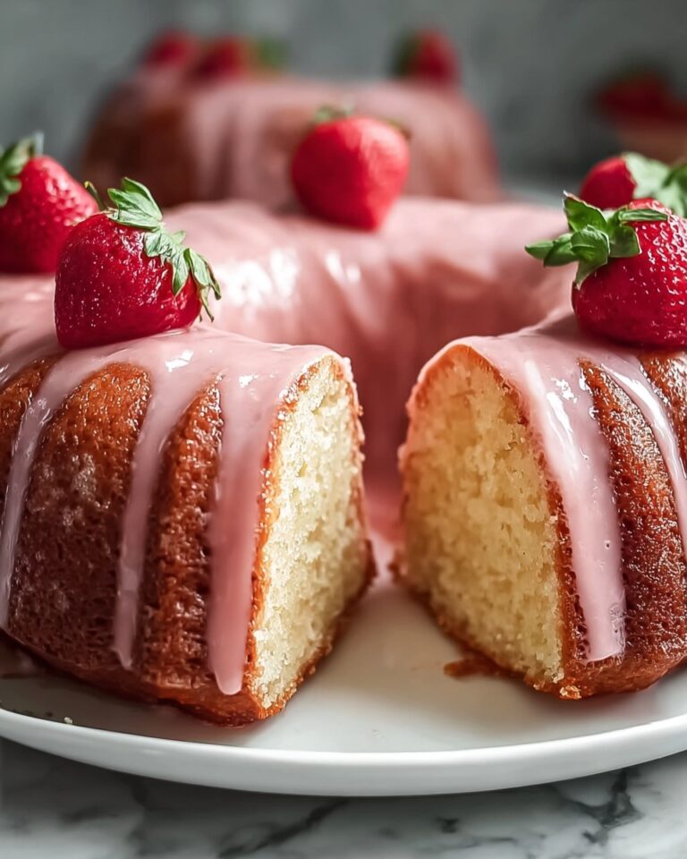 Strawberry Buttermilk Pound Cake Recipe