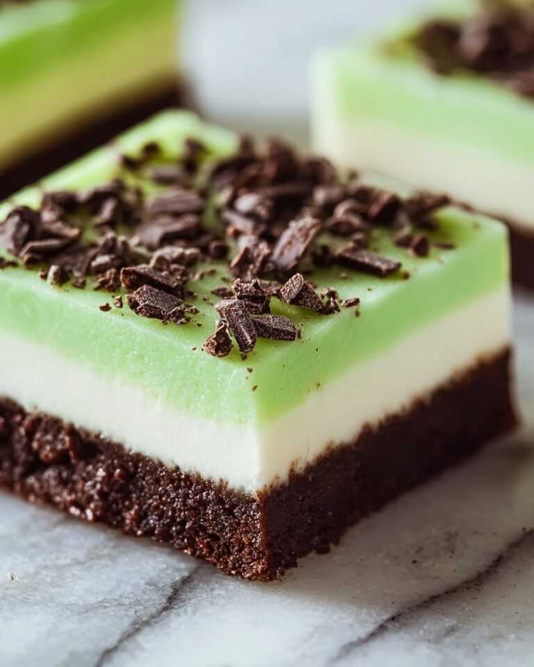 Grasshopper Cheesecake Bars Recipe