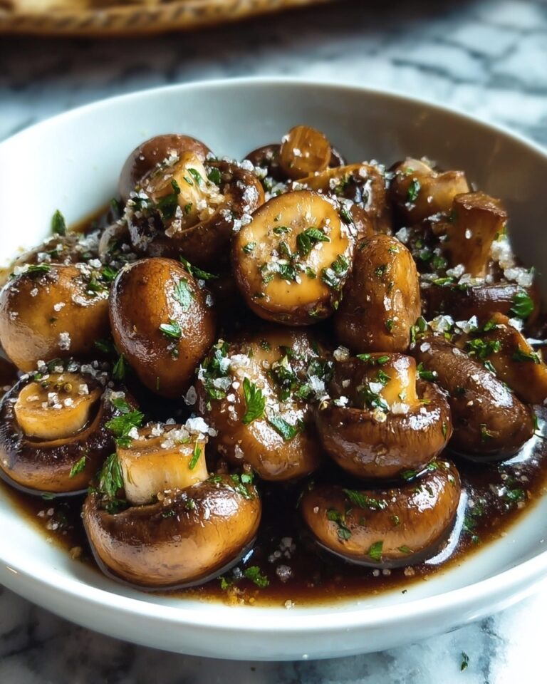 Garlic Butter Roasted Mushrooms Recipe