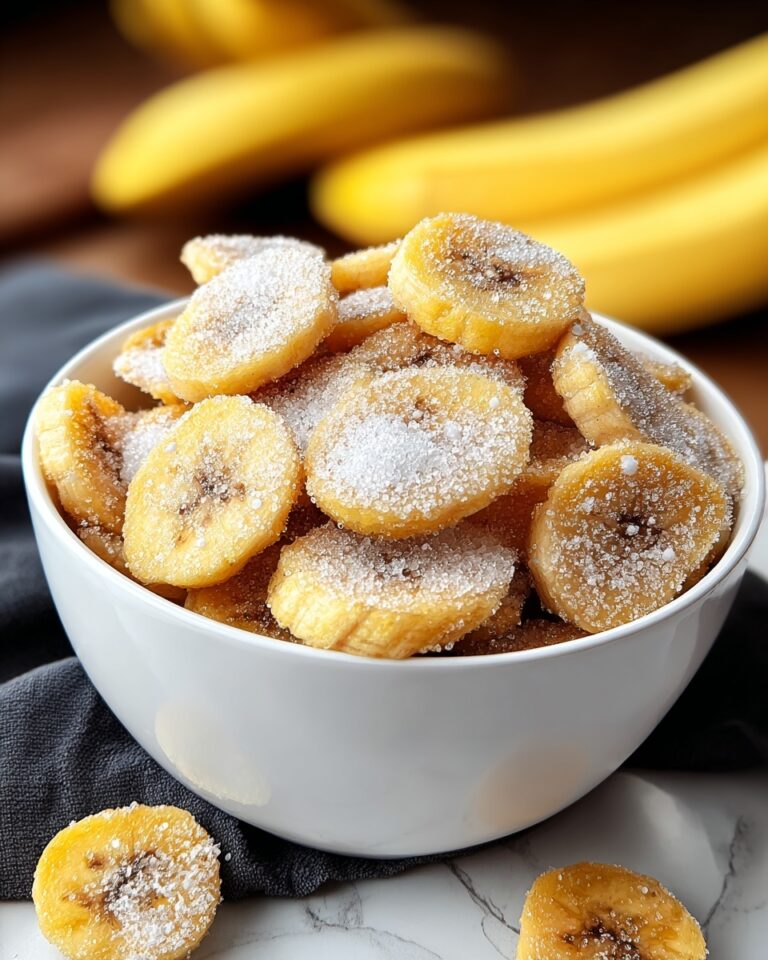 Cinnamon Sugar Air Fryer Banana Chips Recipe
