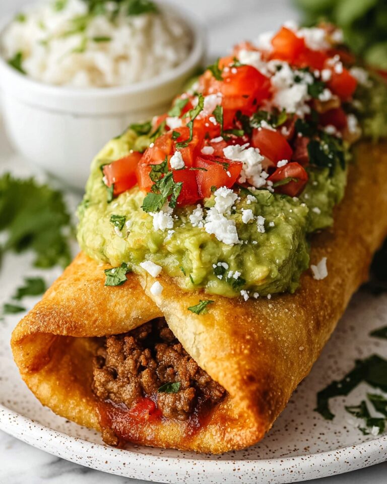 Creamy Chicken Chimichangas with Melted Cheddar and Monterey Jack Recipe