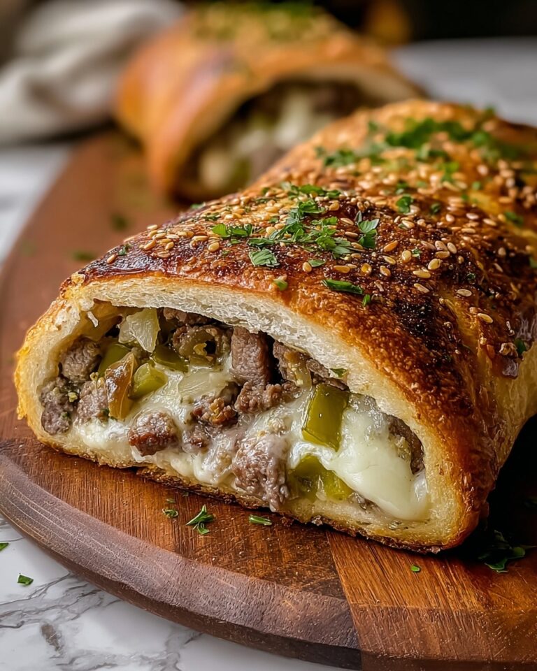 Philly Cheesesteak Stromboli Recipe
