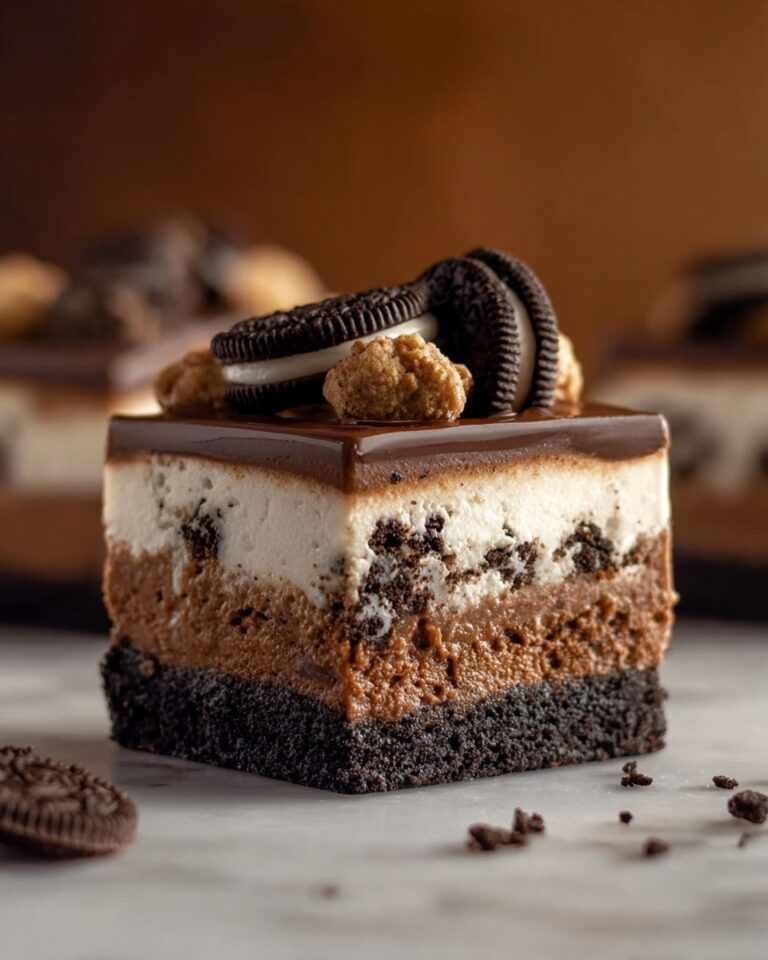 Brownie Layered Cookie Dough Cheesecake Recipe