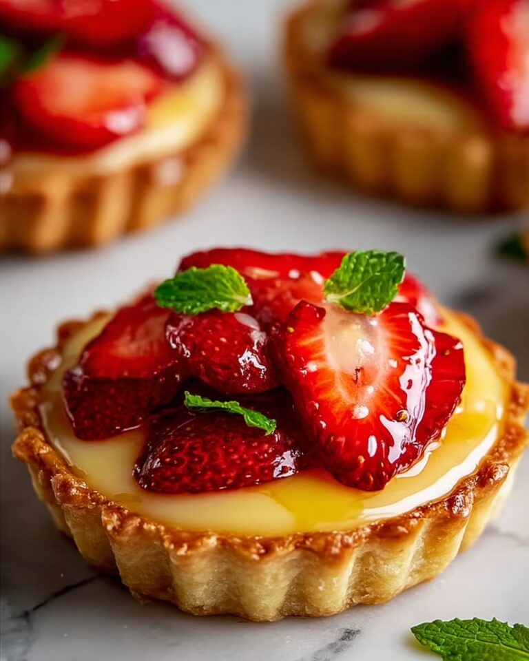 Strawberry Honey Custard Tarts with Lemon Curd Recipe