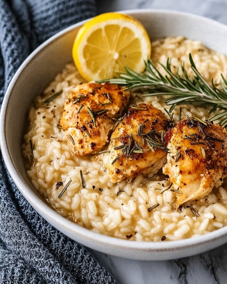 Creamy Cacio e Pepe Orzo Risotto with Rosemary Chicken Recipe