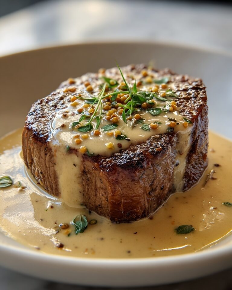 Creamy Garlic Sauce Steak Recipe