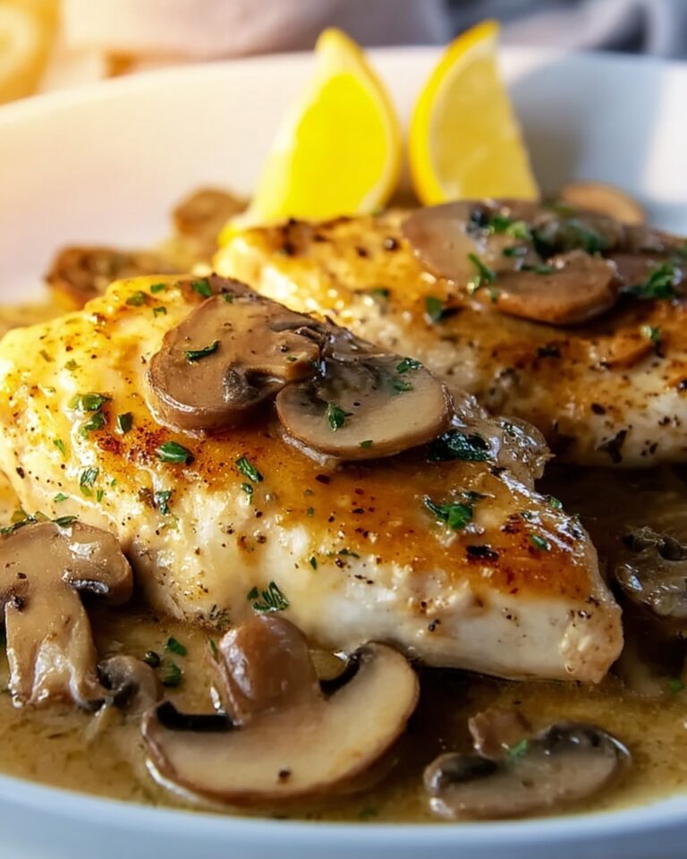 Chicken with Mushroom Cream Sauce Recipe
