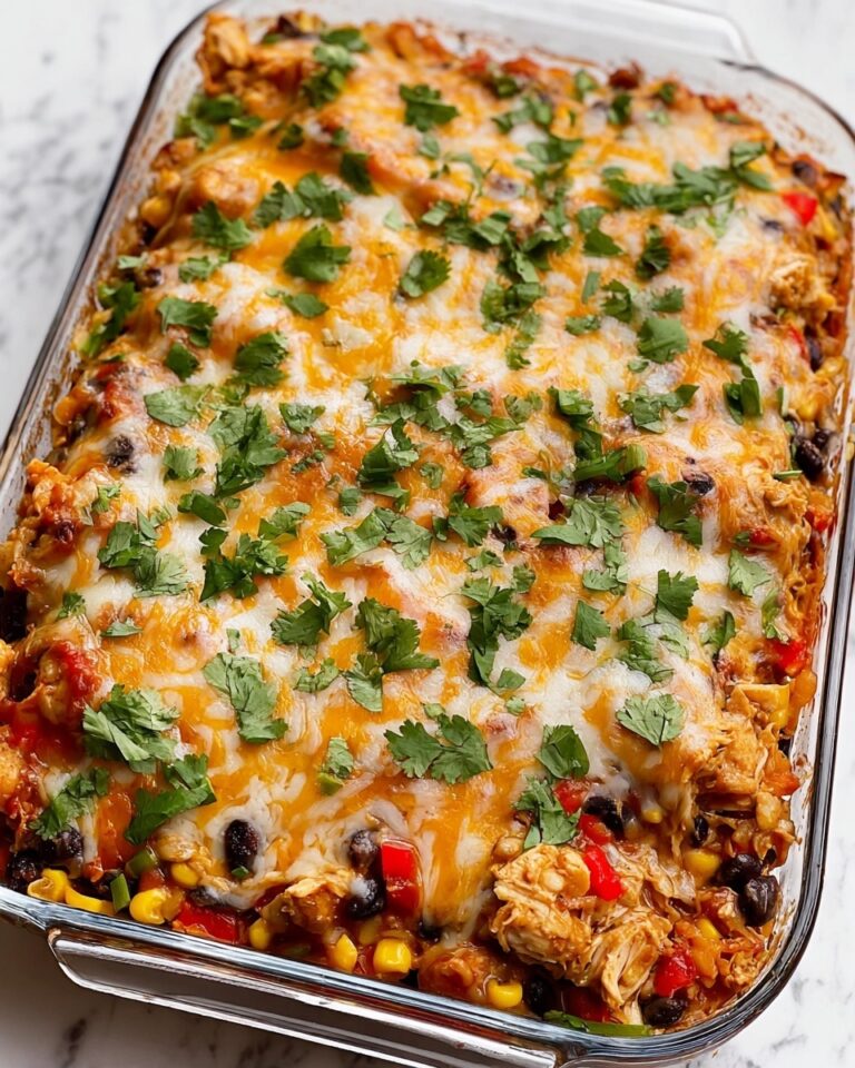 Easy Chicken Burrito Casserole Recipe