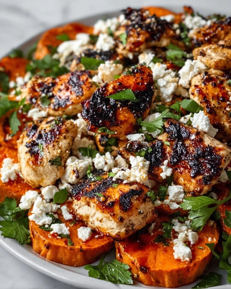 Baked Chicken with Crispy Feta & Herb Vinaigrette Recipe