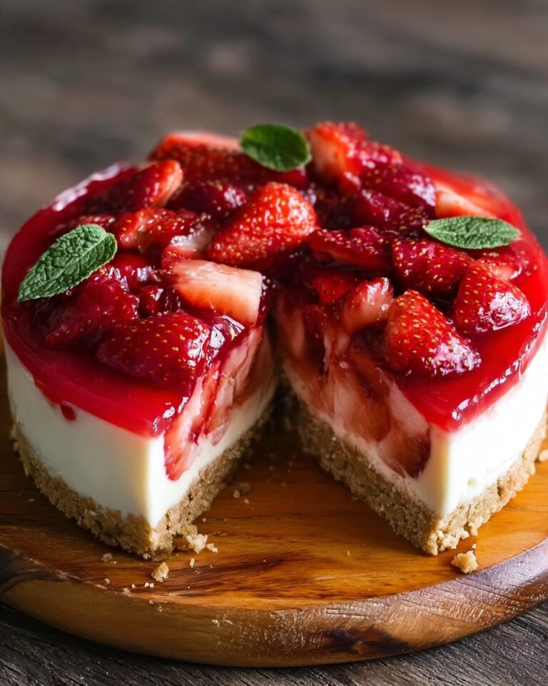 Rhubarb & Strawberry Cheesecake Recipe