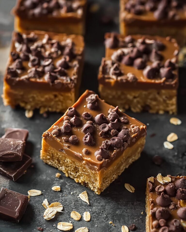 Peanut Butter Chocolate Oatmeal Bars Recipe