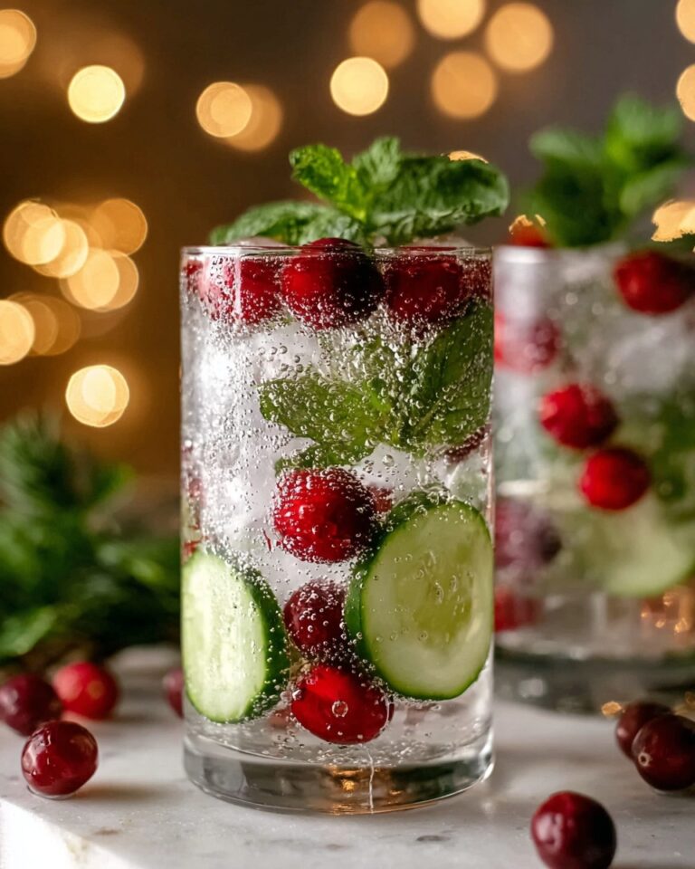 Christmas Cranberry Mint Mojito Recipe